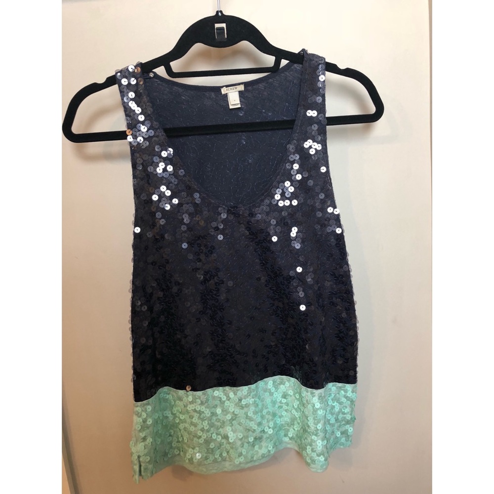 J.Crew color block sequin top